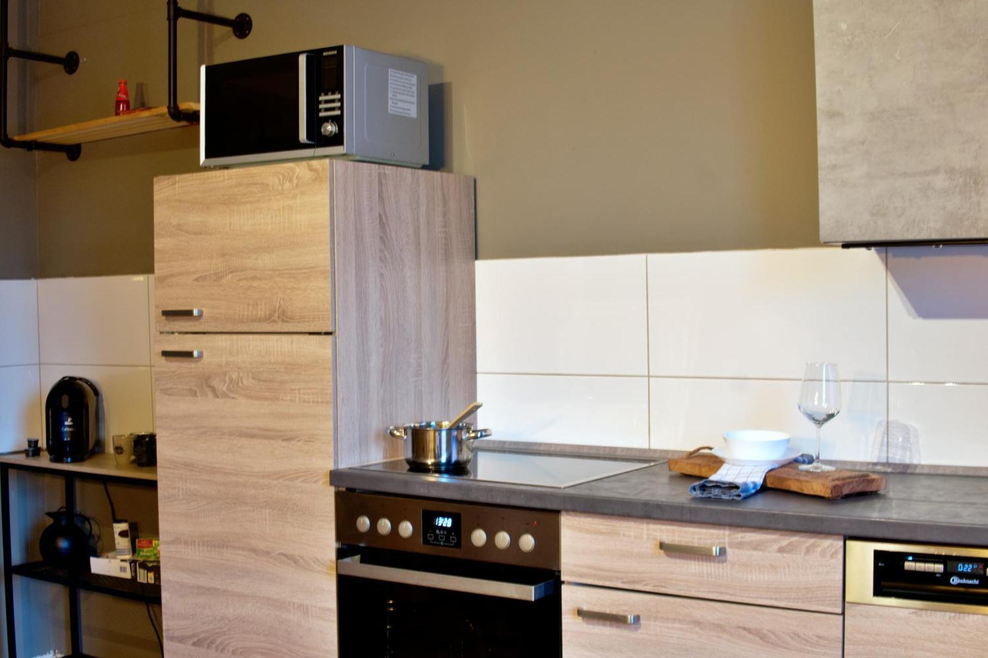 Appartement Industrial Style 77Qm Mit Balkon à Herne Extérieur photo